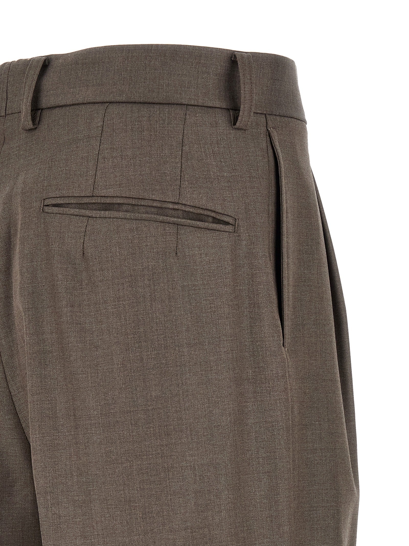 Wool Pants Gray