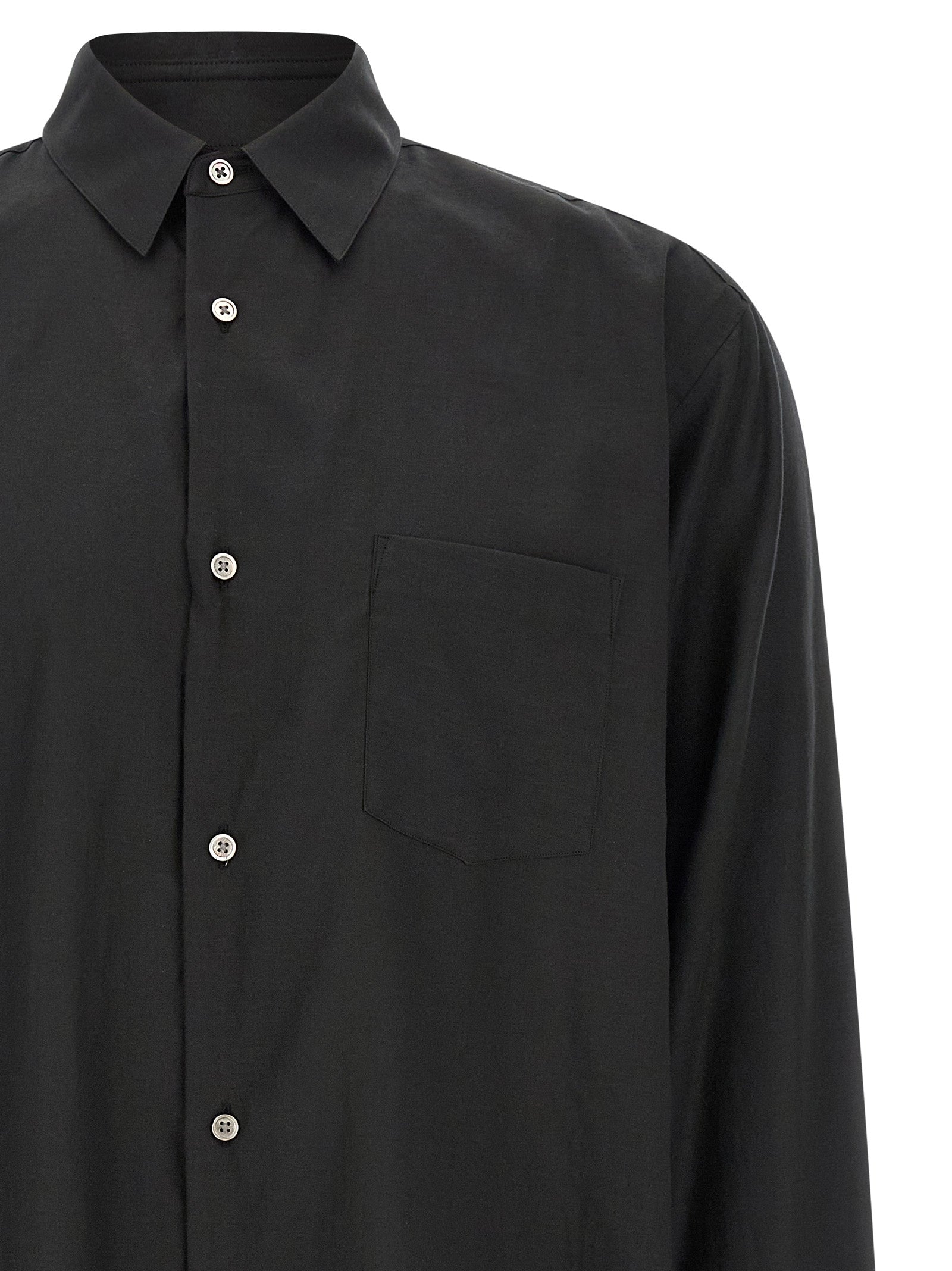Cotton and silk shirt Black Shirt, Blouse