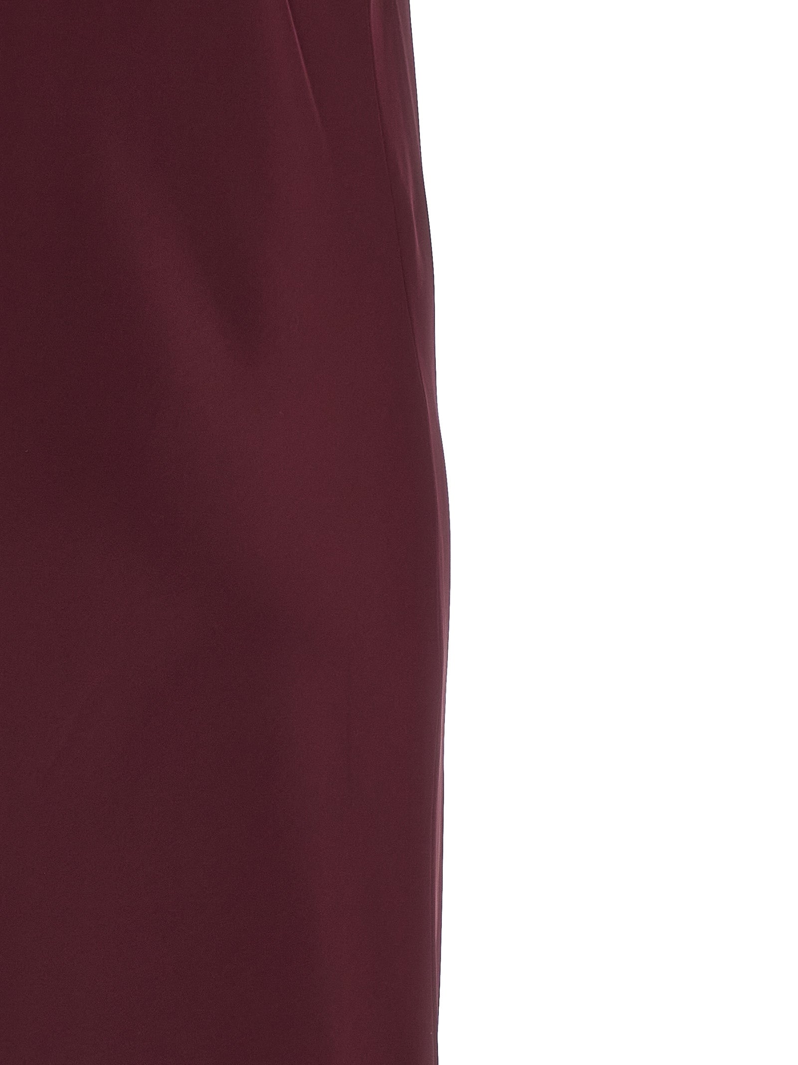 Bias Slip midi dress Bordeaux Polyester