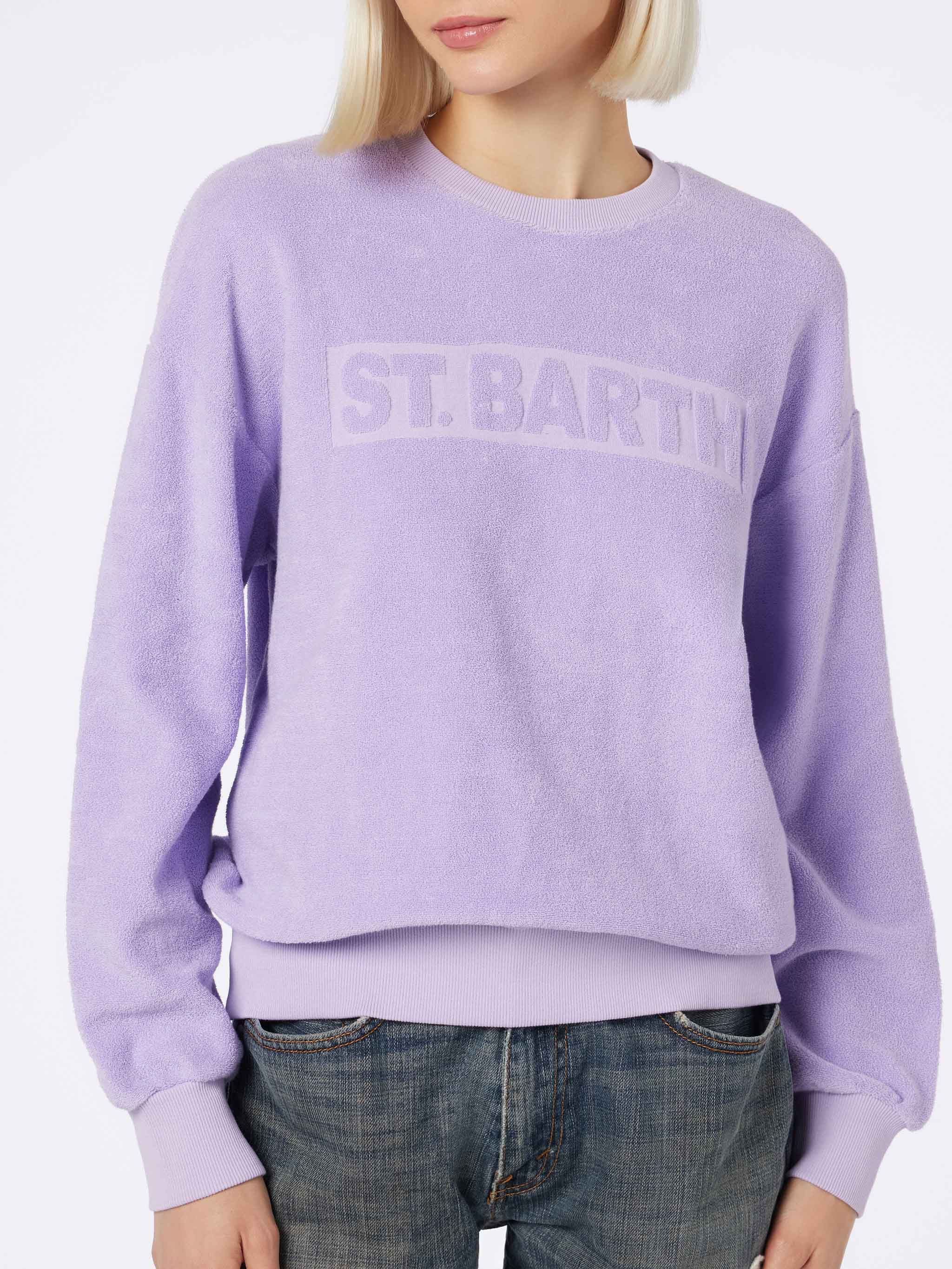 Stardust Lilac Terry Cotton Sweatshirt Pink