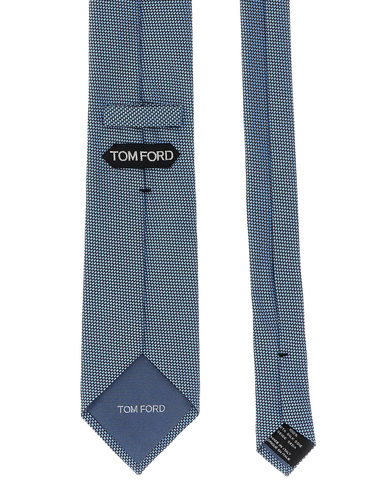 Jacquard tie Blue Silk Mulberry Ties, Papillon