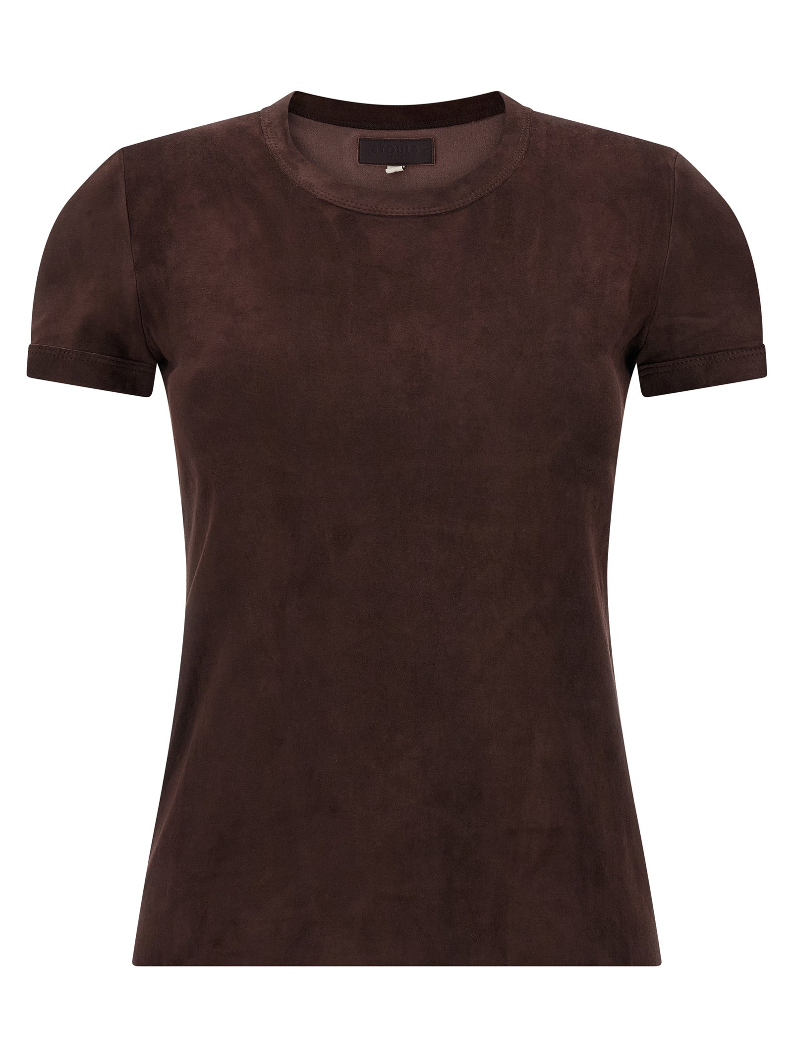 Stouls 05 T-shirt Brown Lamb Leather (ovis Aries)