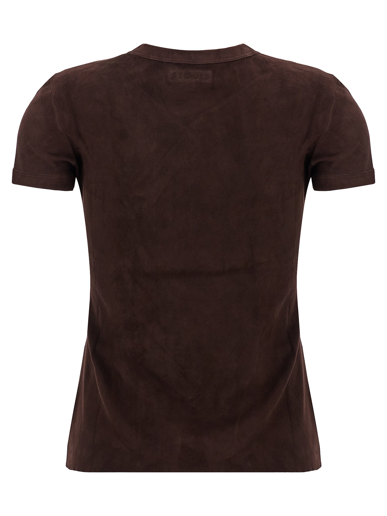 Stouls 05 T-shirt Brown Lamb Leather (ovis Aries)