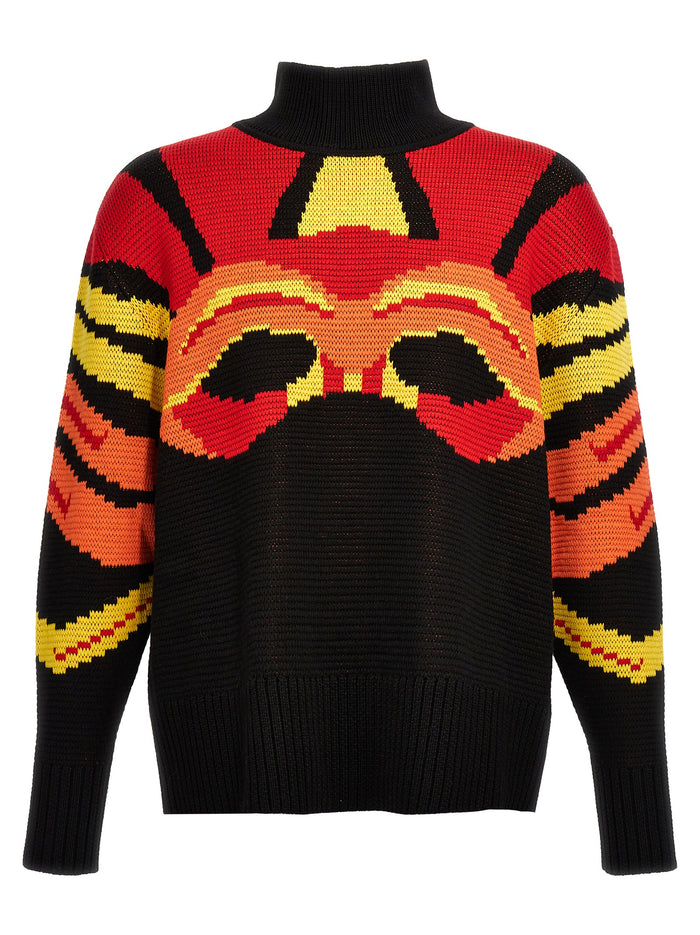 Jacquard sweater Multicolor Wool Sweater, Cardigans