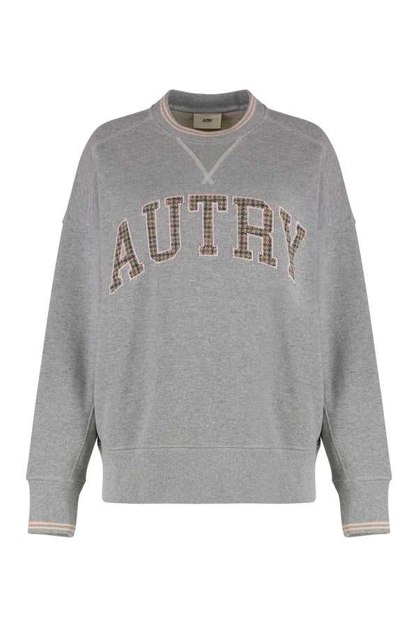 College Sweatshirt Grey Cotton Sweatshirts