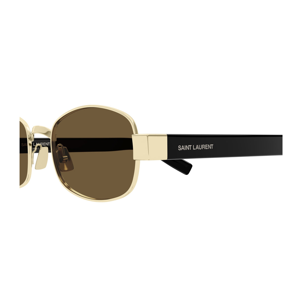 Saint Laurent SL 706 Linea Logo 001 Gold Black Brown Oro Acetate/metal Occhiali Da Sole