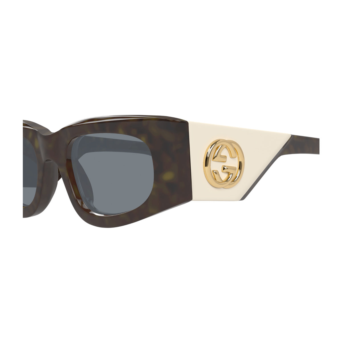 Gucci GG1664S Linea GG Logo 003 Havana Grey Marrone Acetate Occhiali Da Sole