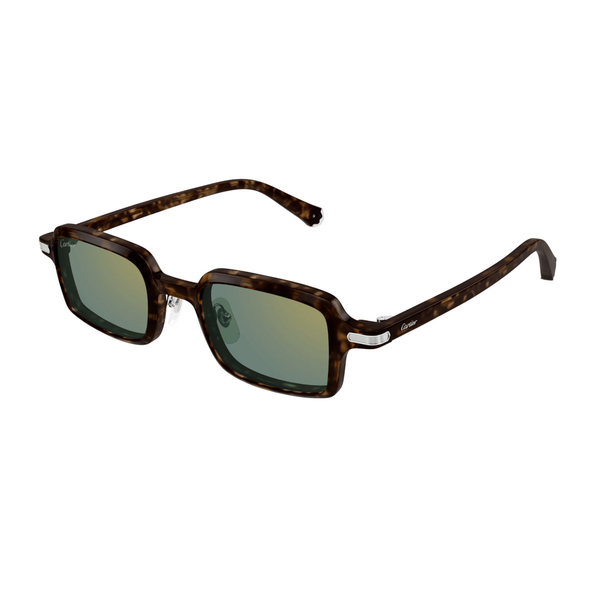 Cartier CT0539S Première de 002 Havana Green Acetate Occhiali Da Vista