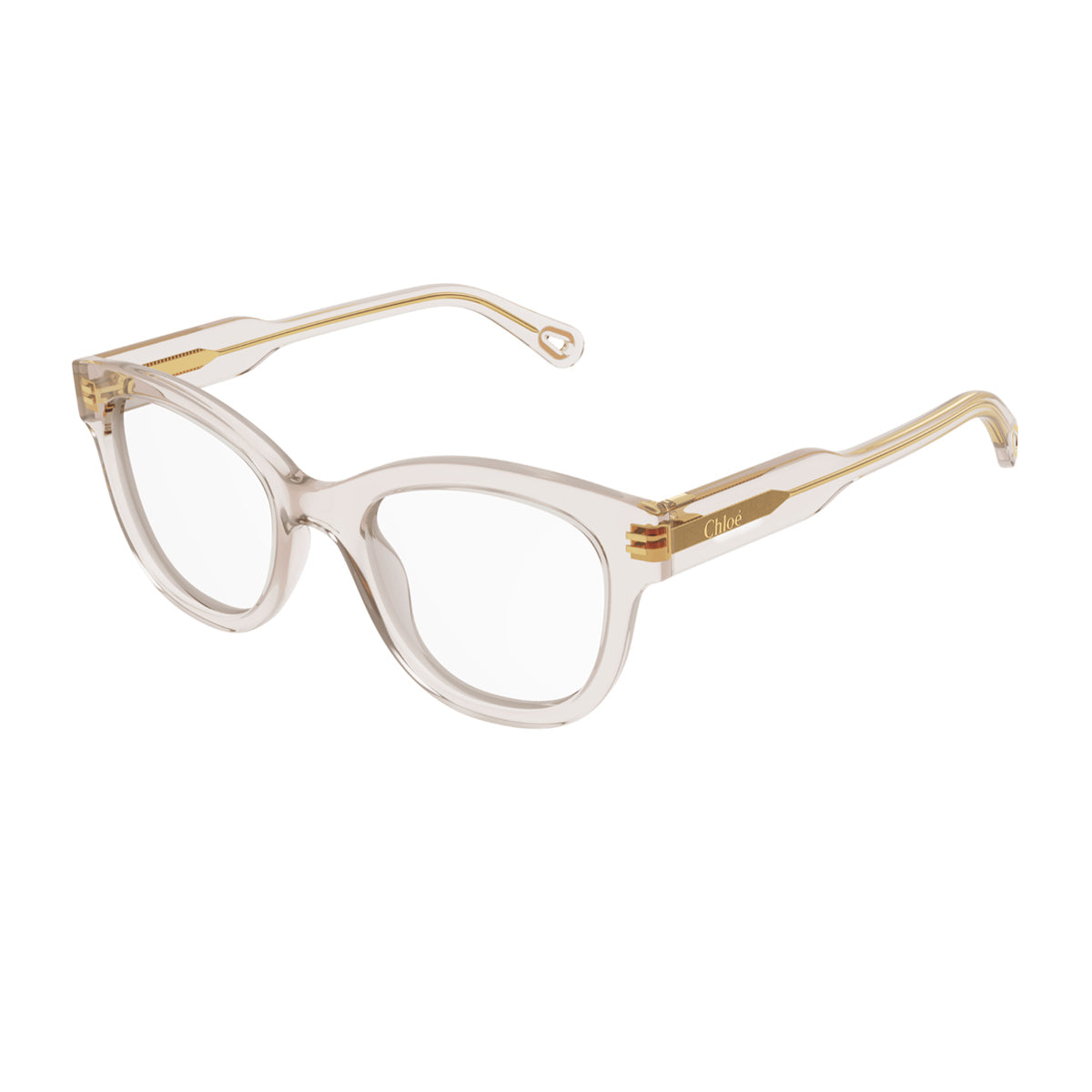 Chloé CH0162O Linea 010 Nude Transparent Rosa Acetate Occhiali Da Vista