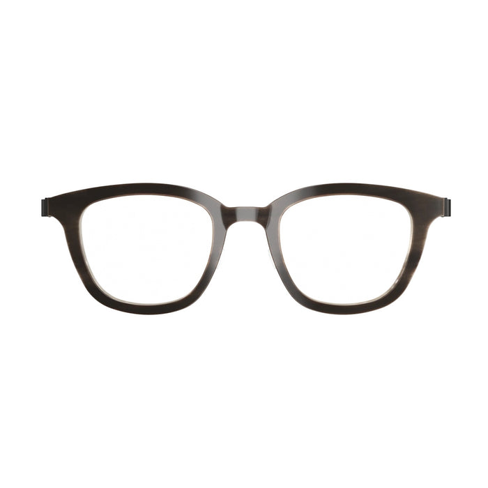 Lindberg Buffalo Horn 1862 H18 U9 Marrone Chiaro Nero Satinato Horn/titanium Occhiali Da Vista
