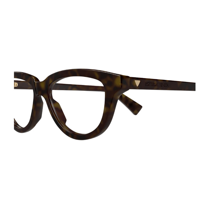 Bottega Veneta BV1366O Linea Triangle 002 Havana Recycled Acetate Occhiali Da Vista