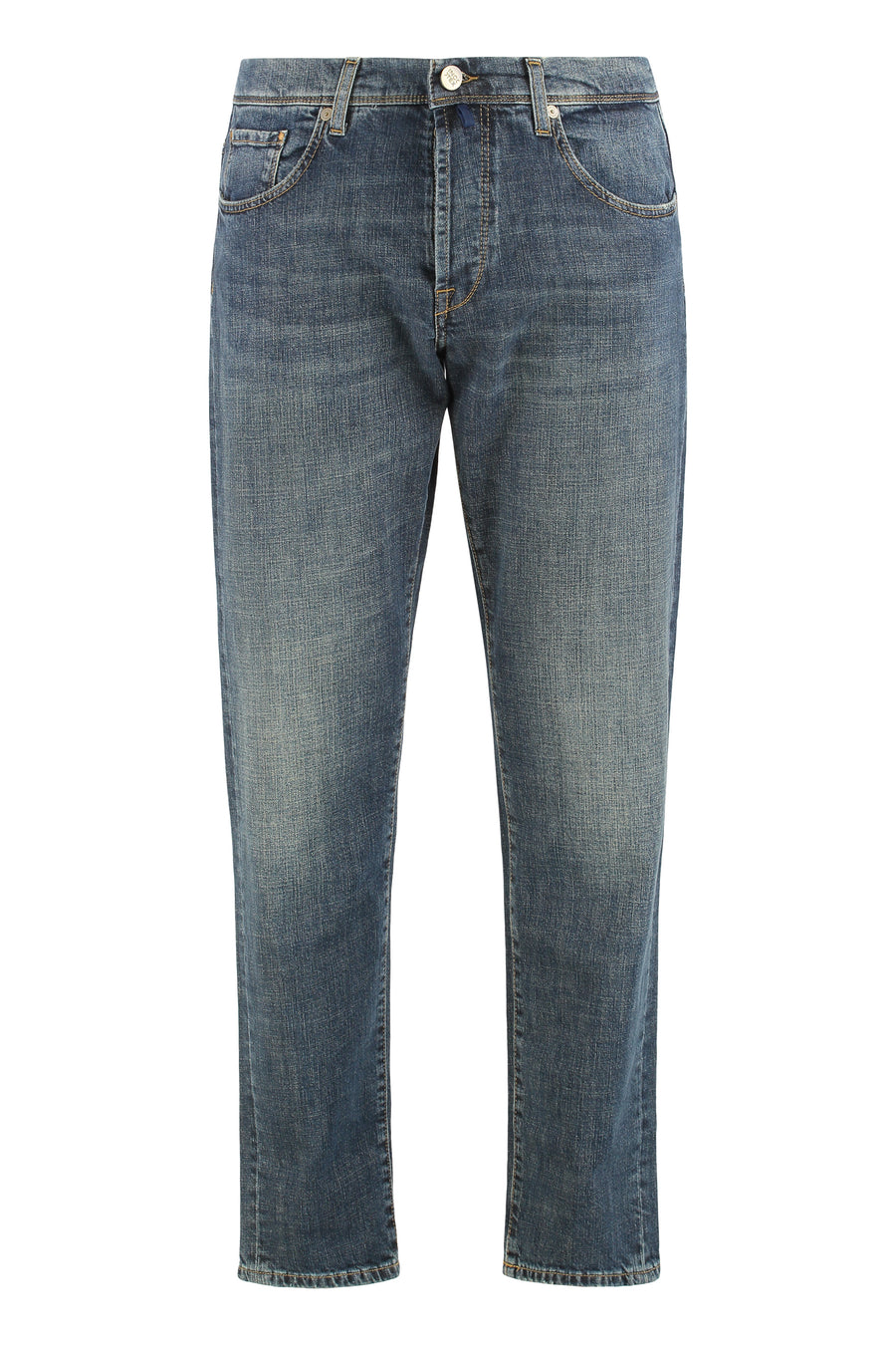 Slim Fit Jeans With Five Pockets Denim Cotton Slim-fit