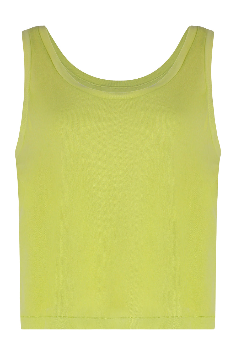 Cotton Tank Top Green Vests & Tops