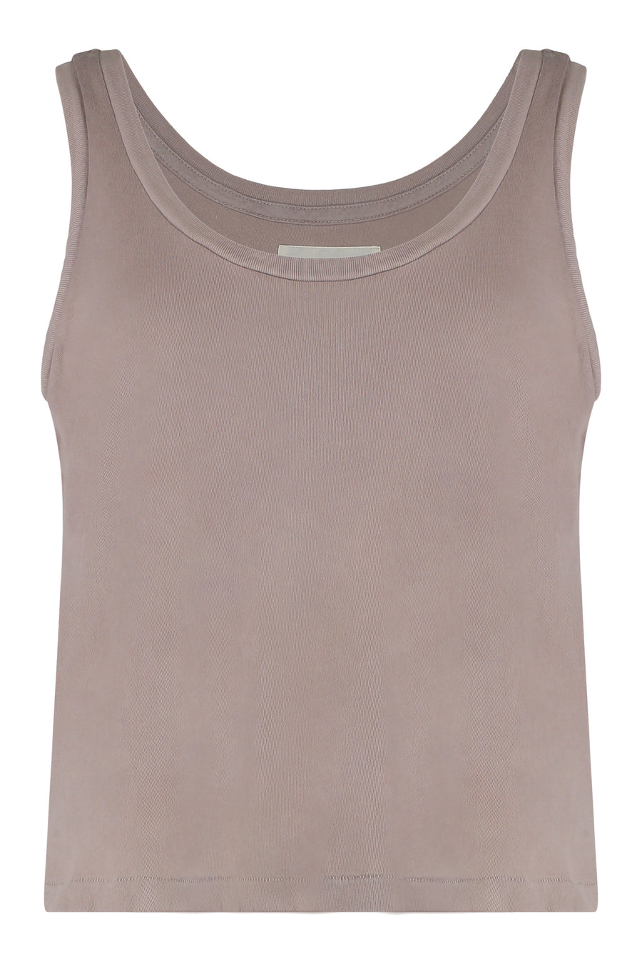 Ribbed Cotton Tank Top Pink Vests & Tops