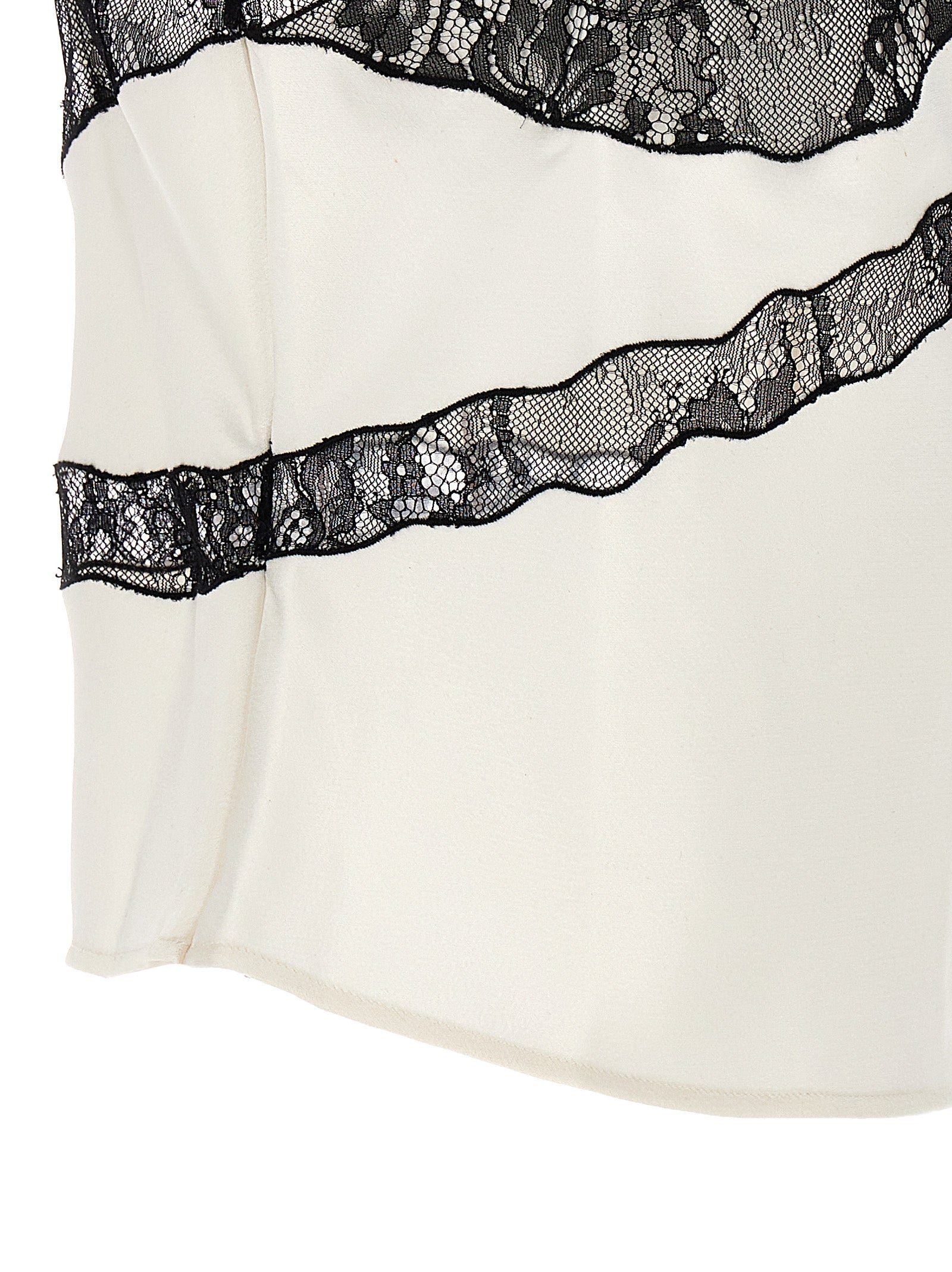 Narcisa top White/black Polyester Tops