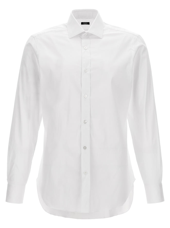 Poplin shirt White Cotton Polyamide Elastane Shirt, Blouse
