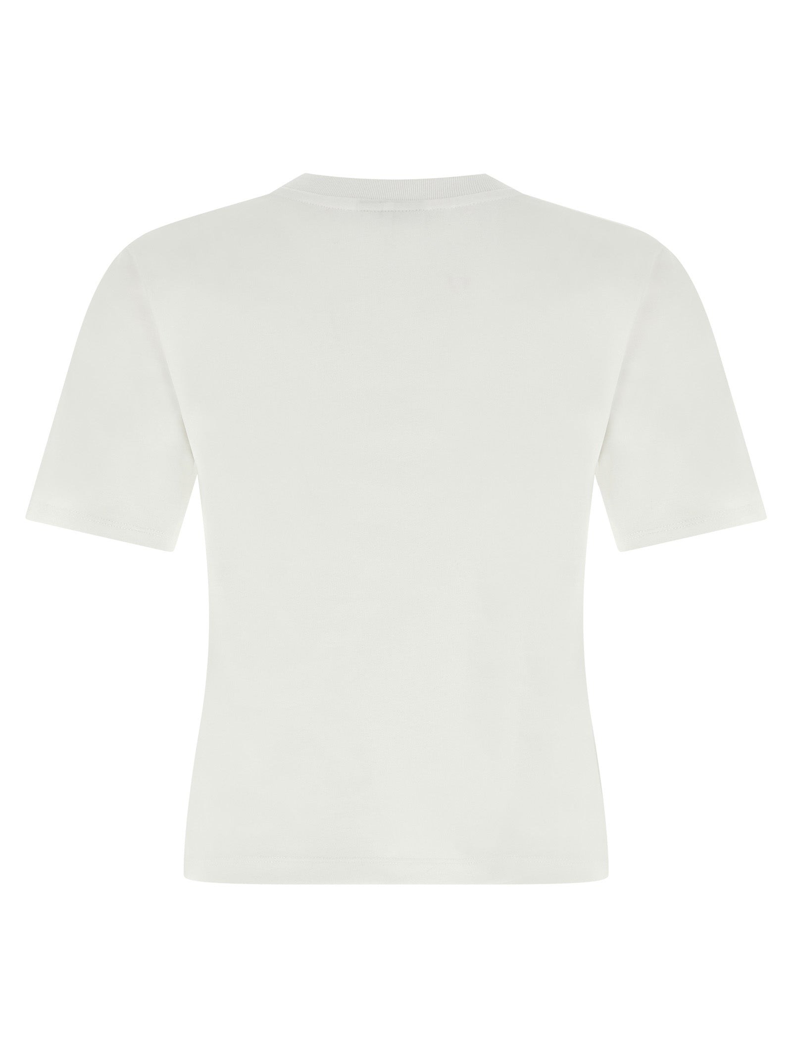 Heart embroidery T-shirt White Organic Cotton