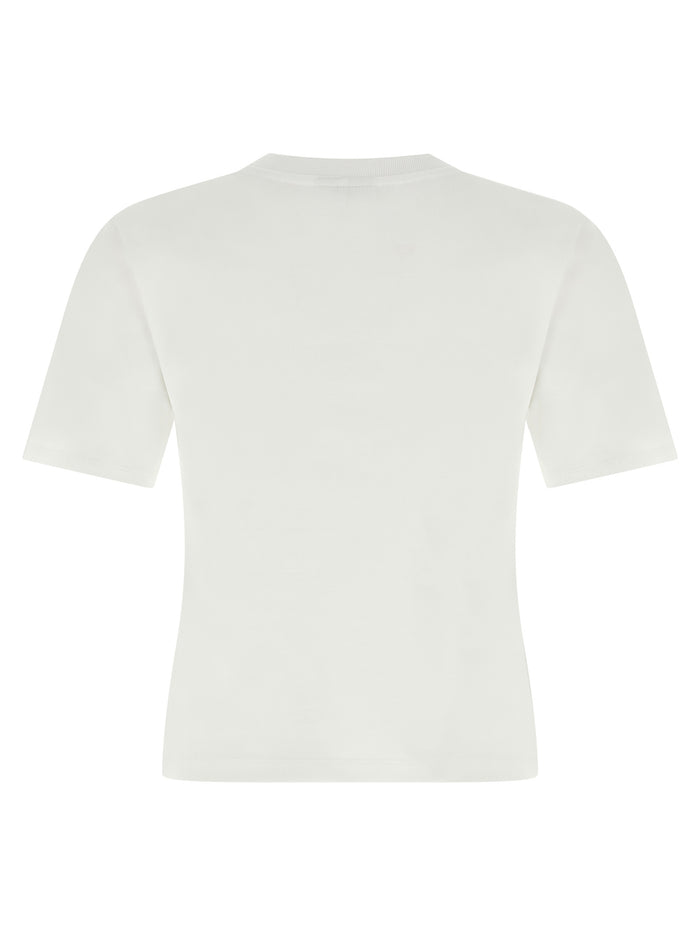 Heart embroidery T-shirt White Organic Cotton