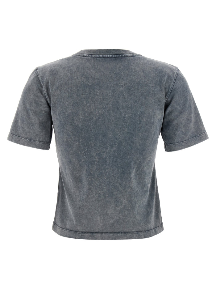 Grey Washed Heart T-shirt Gray Organic Cotton