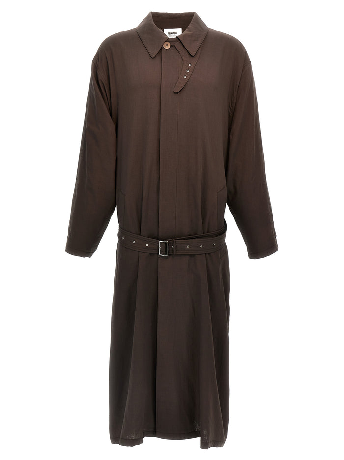 La Sapienza coat Brown Cotton Coats, Trench