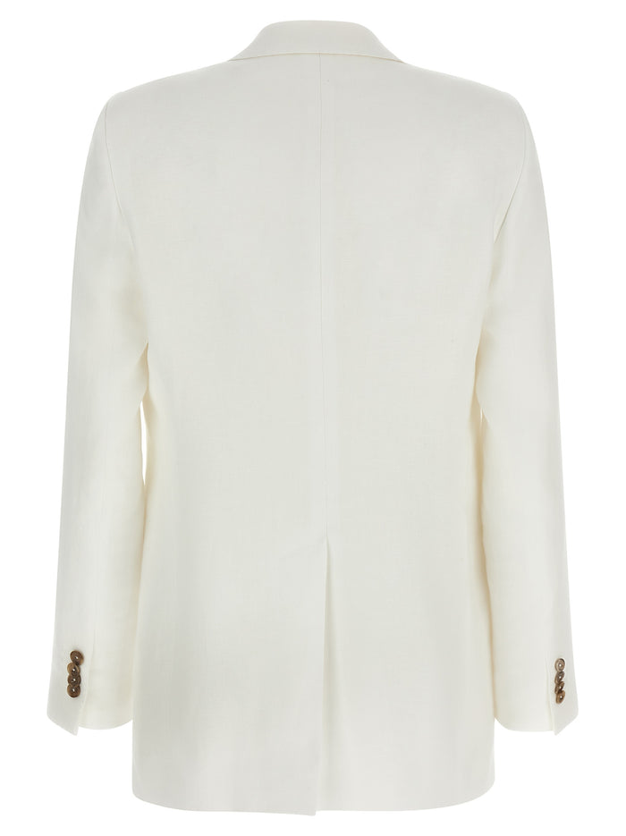 Adrianne dress White Linen Blazer, Suits