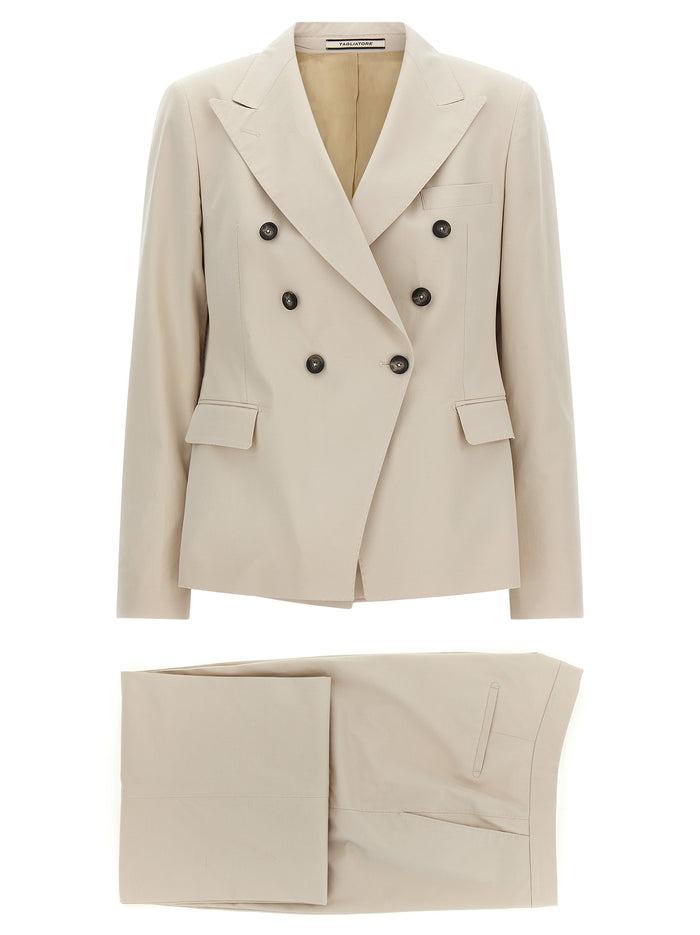 Alicya dress Beige Cotton Ws Elastane Blazer, Suits