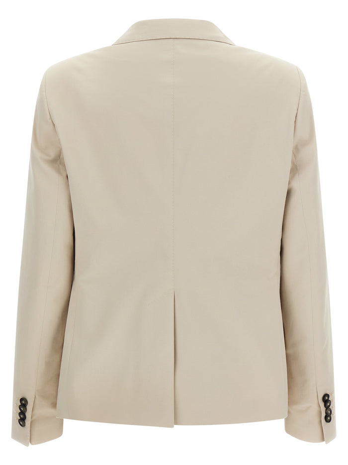 Alicya dress Beige Cotton Ws Elastane Blazer, Suits