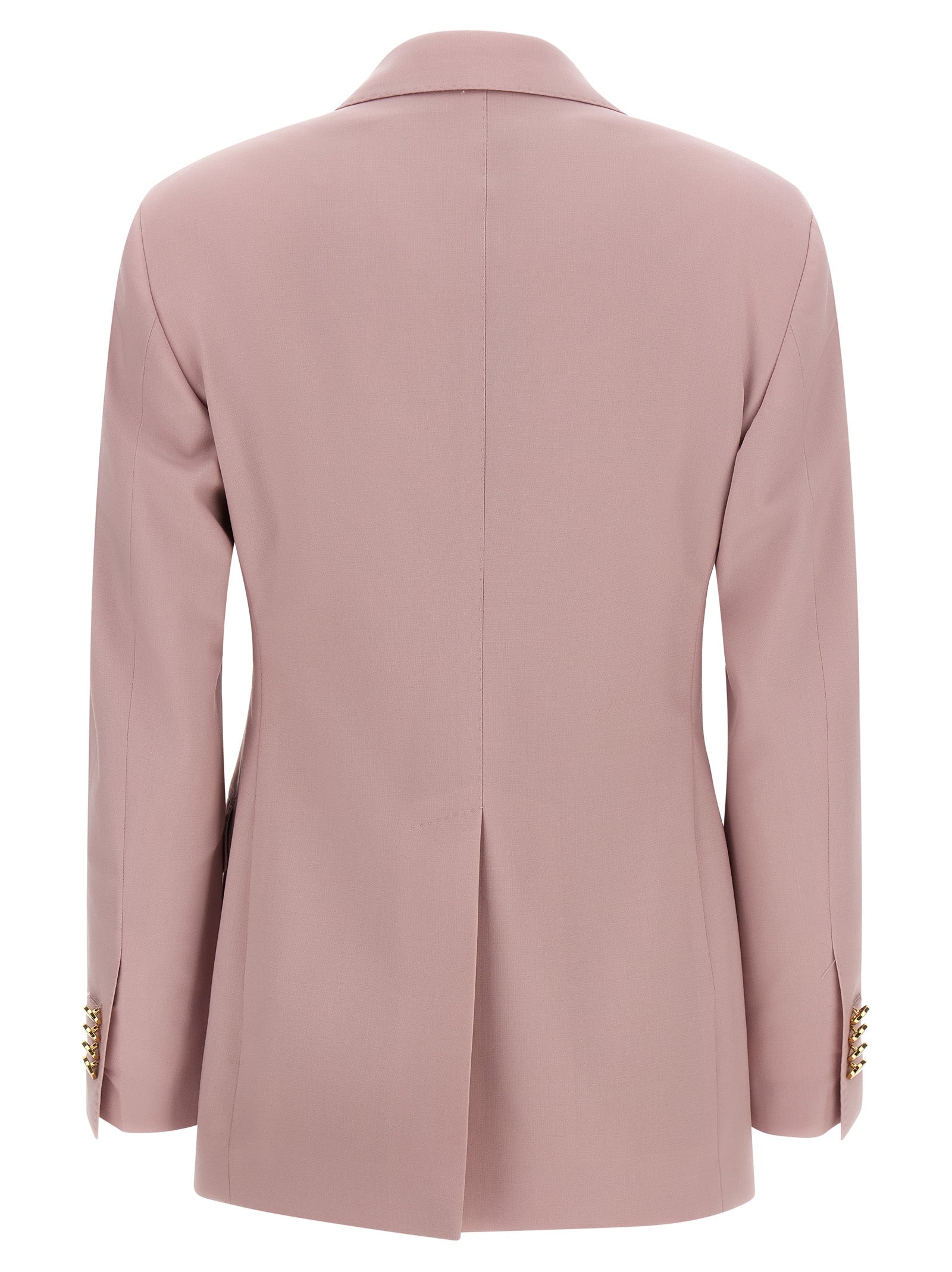 Astra Dress Pink Virgin Wool Elastane Blazer, Suits