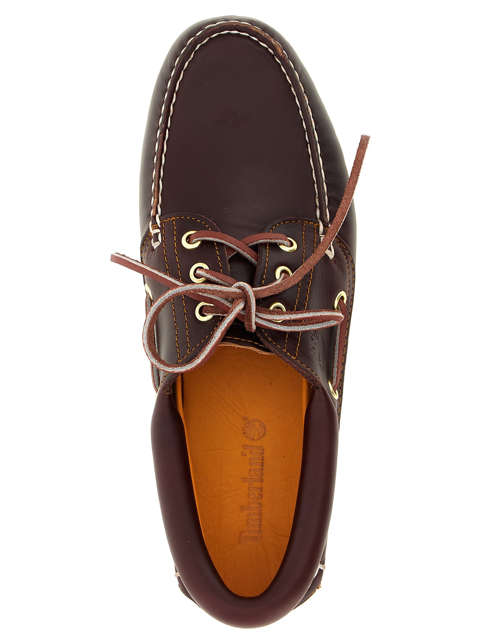 Timberland® 3-Eye Lug Boat Shoe Bordeaux Leather Loafers