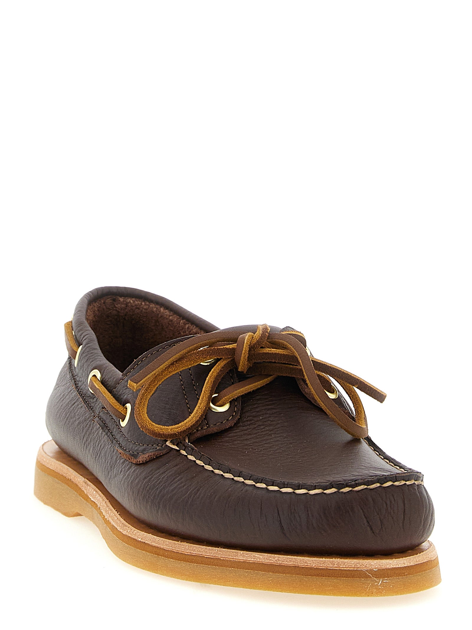 Crafted Boat Shoe Brown Leather Loafers