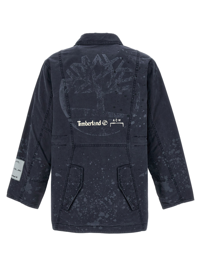 Timberland® x Samuel Ross Future73 jacket Blue Cotton Down Jacket, Parka, Casual