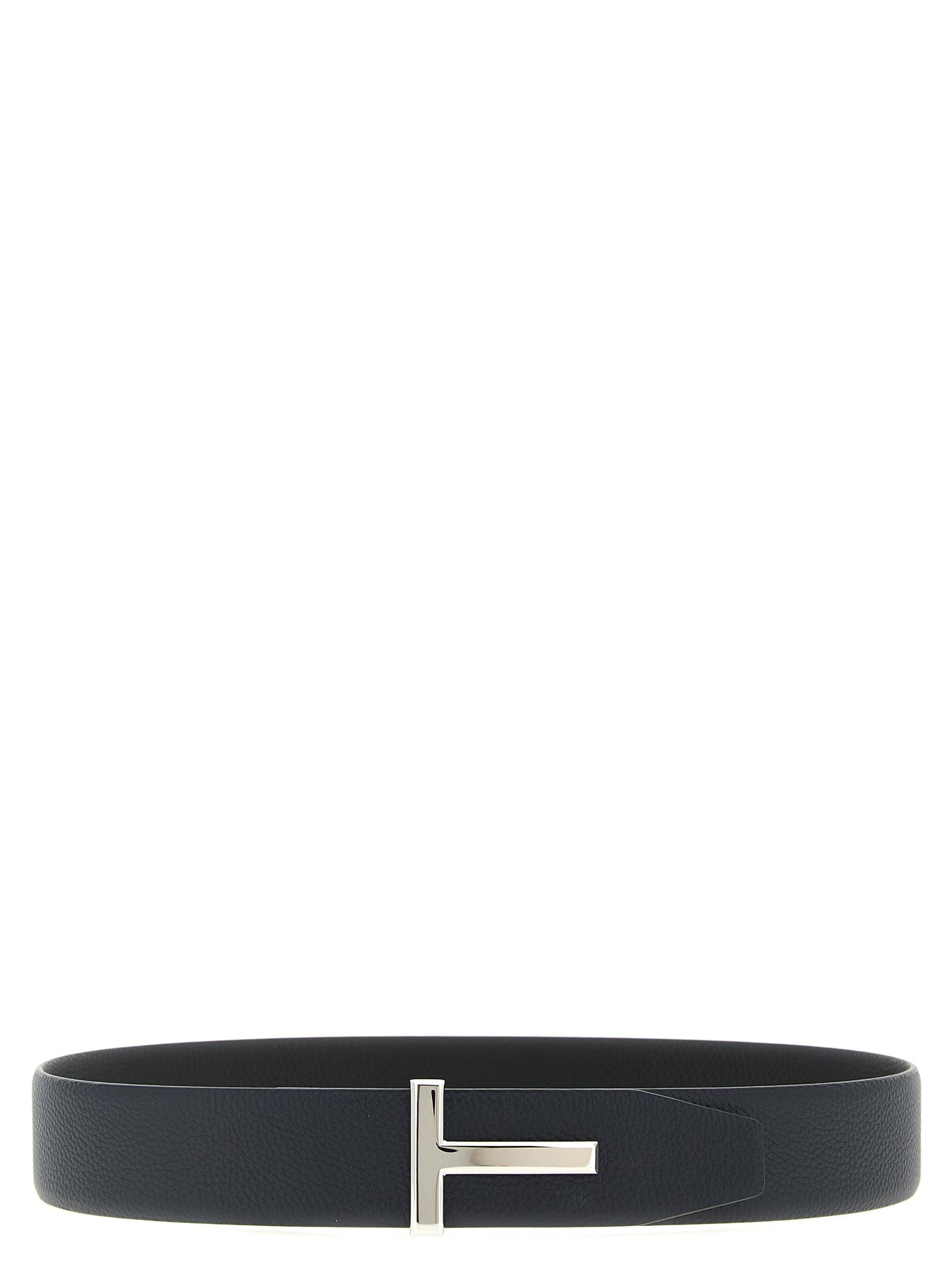 Hammered reversible belt Multicolor Calfskin Leather (bos Taurus)
