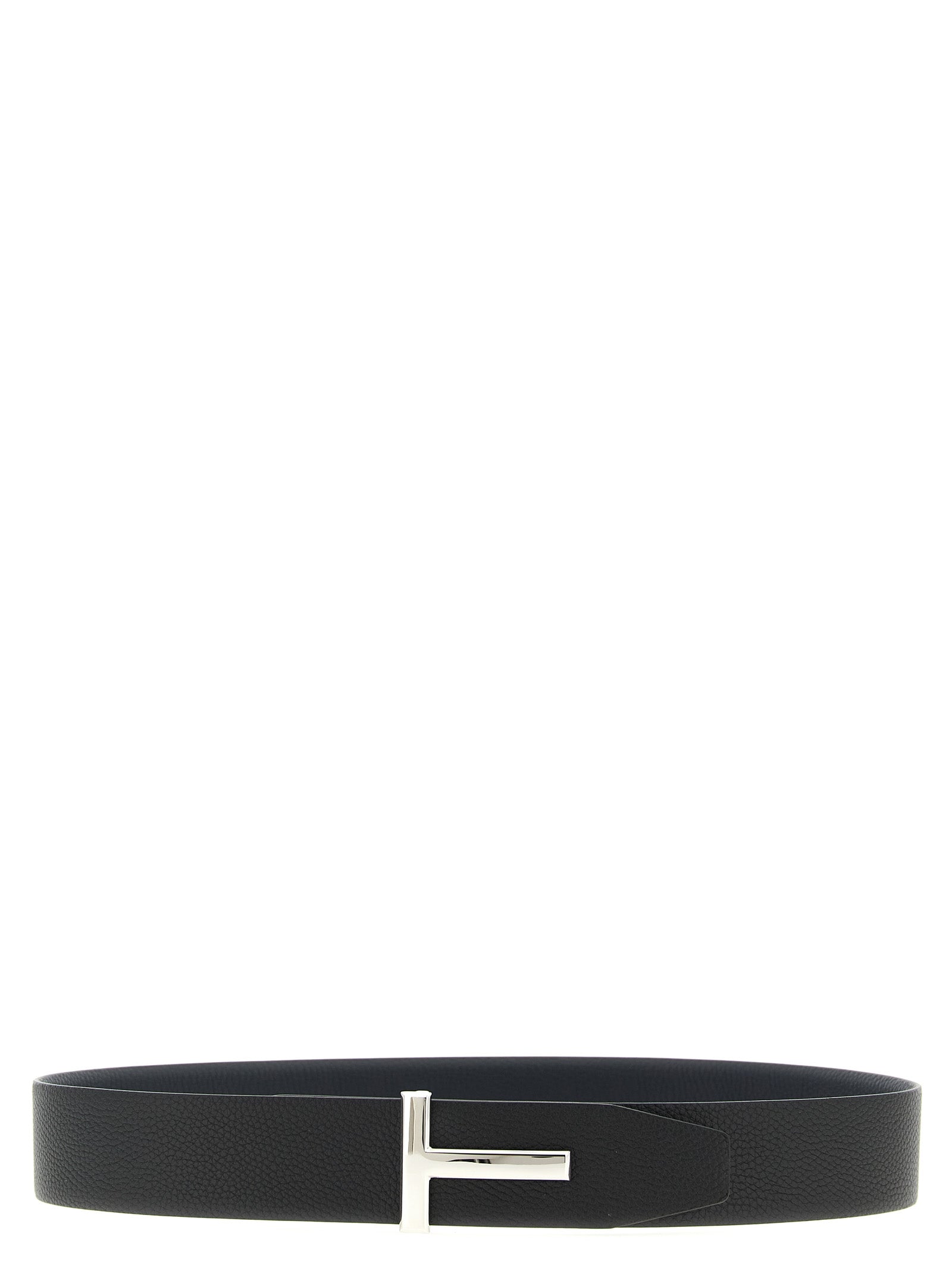 Hammered reversible belt Multicolor Calfskin Leather (bos Taurus)