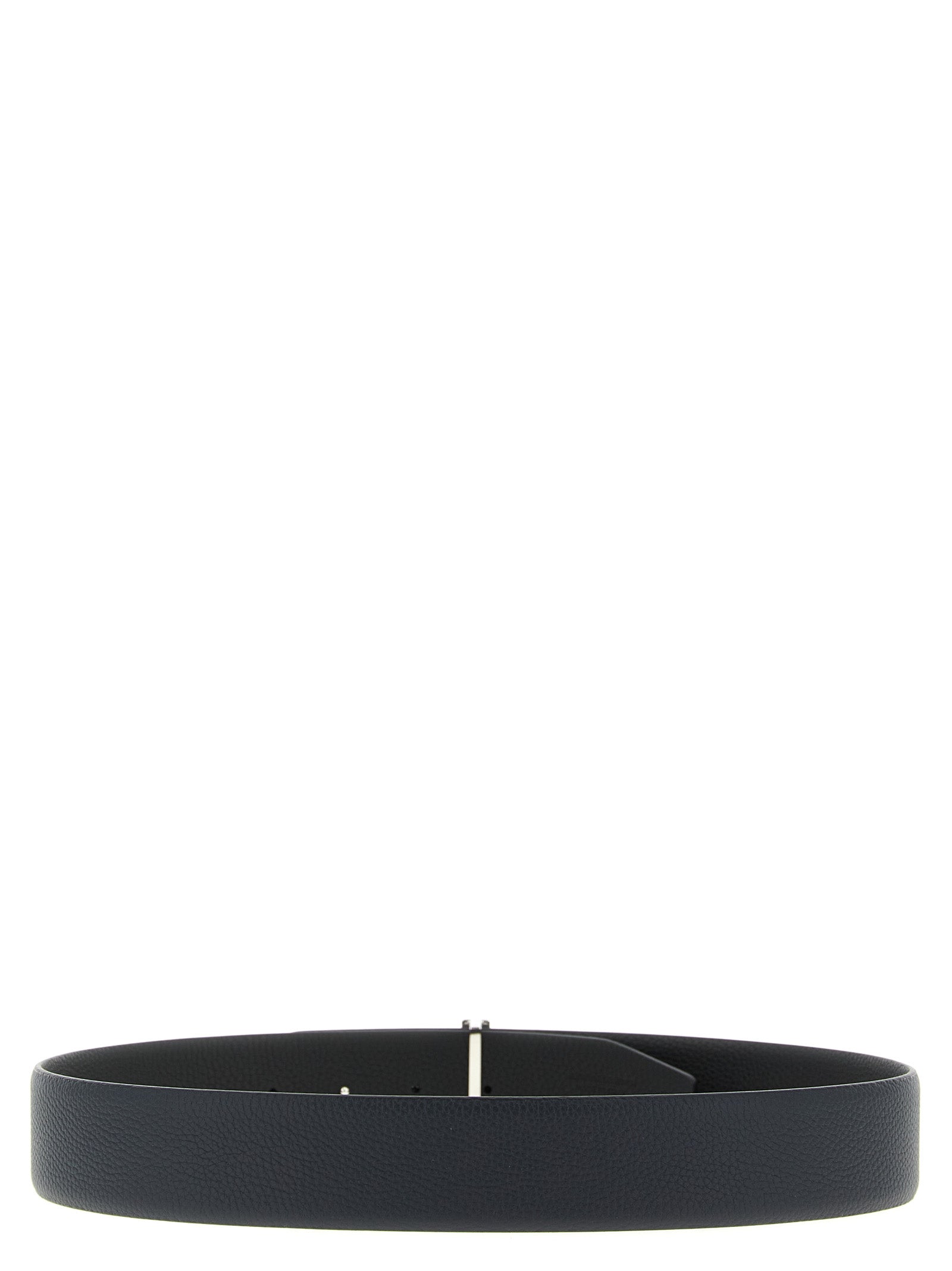 Hammered reversible belt Multicolor Calfskin Leather (bos Taurus)