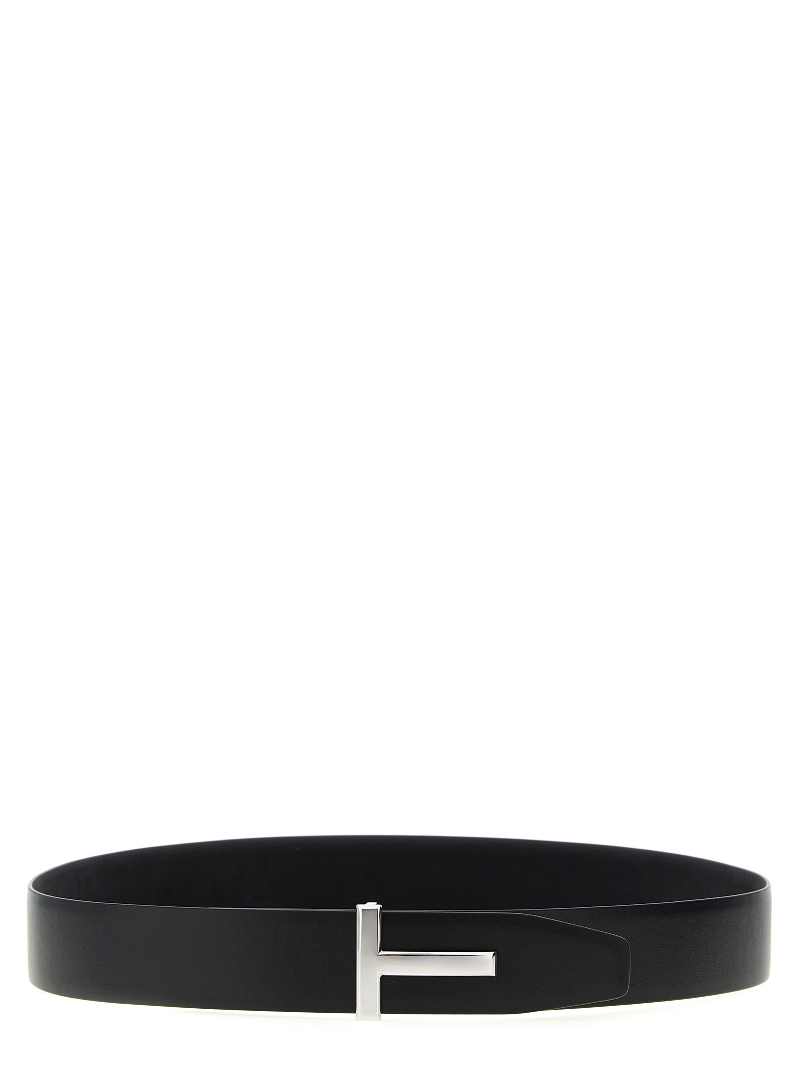 T reversible belt Black Calfskin Leather (bos Taurus)