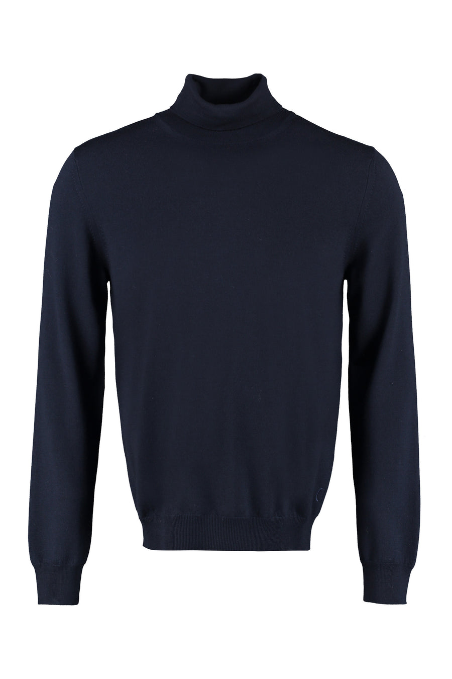 Turtleneck Wool Sweater Blue