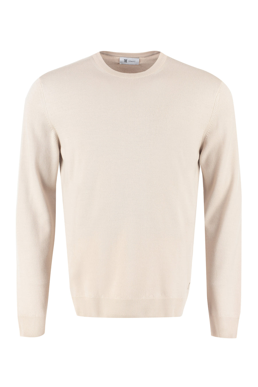 Crew-Neck Wool Sweater Taupe Sweatshirts