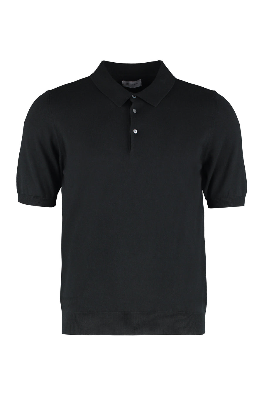 Short Sleeve Cotton Polo Shirt Black
