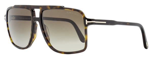Tom Ford Kemp Pilot Sunglasses Tf1177 52b Dark Havana 59mm Plastic (acetate)