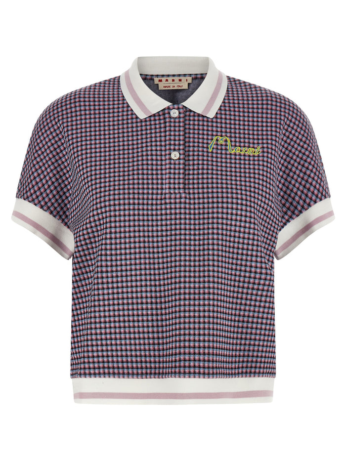 Polo Multicolor Viscose Polyamide Elastane
