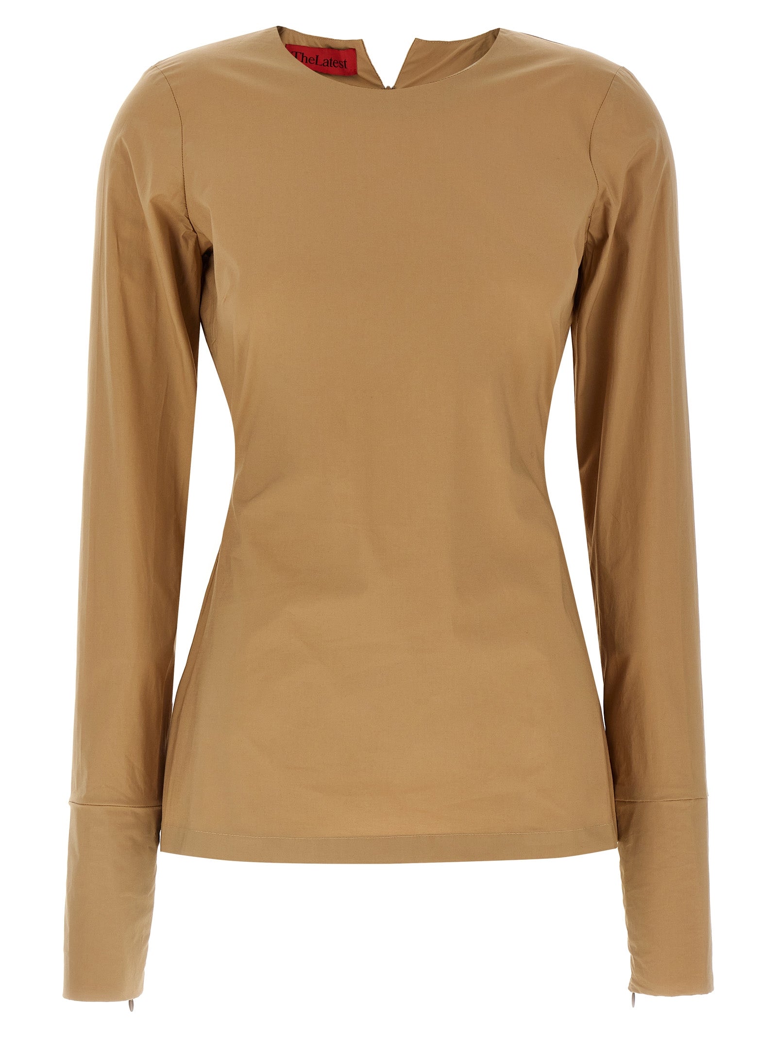 Terry T-shirt Beige Cotton