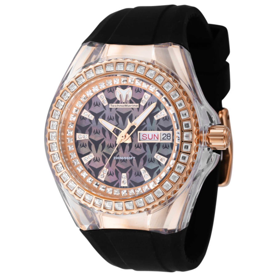Technomarine Womens Cruise Monogram Diamond 40mm Quartz Tm-121176 One Color Watches