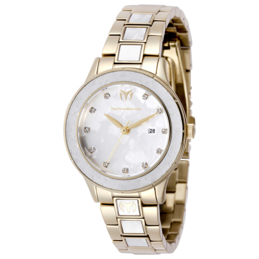 Technomarine Womens Seafoam Glow 33mm Quartz Watch Tm-725057 One Color Watches