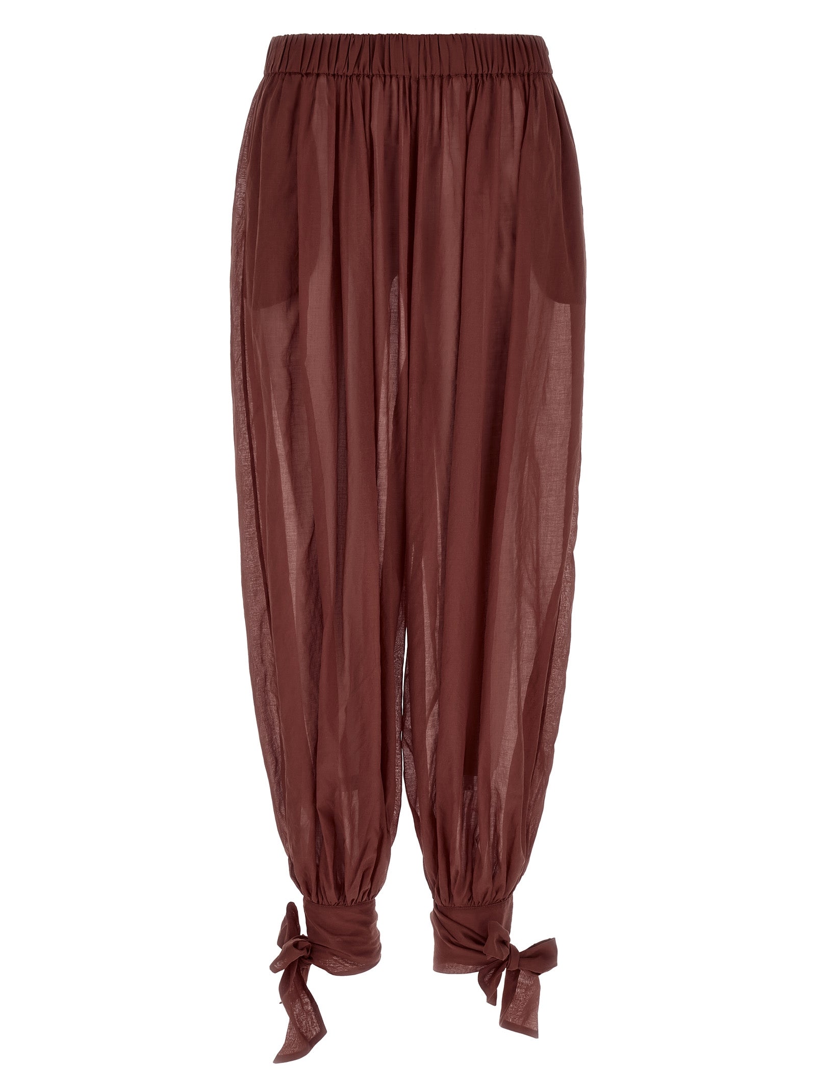 Noor Pants Bordeaux Cotton