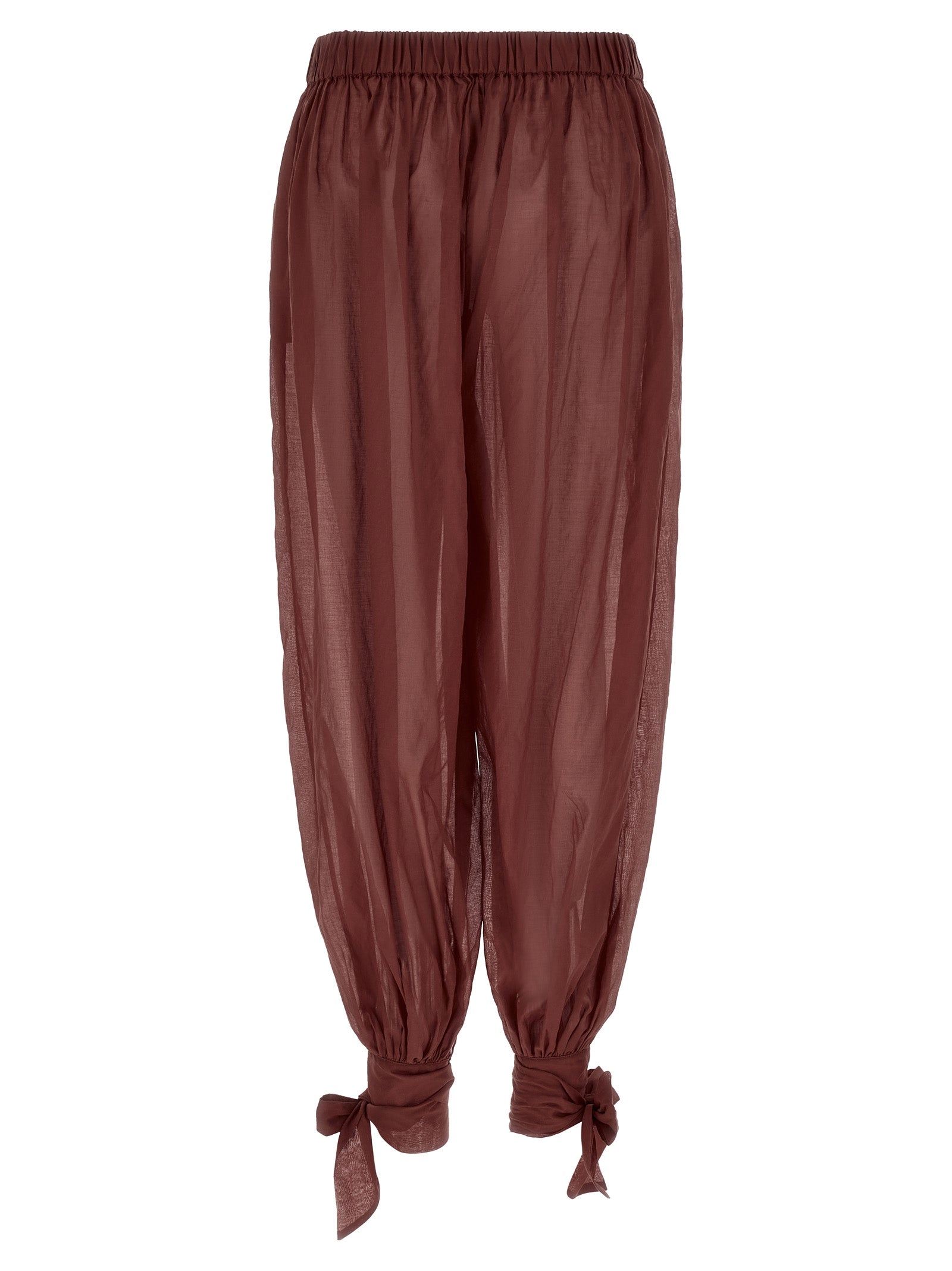 Noor Pants Bordeaux Cotton