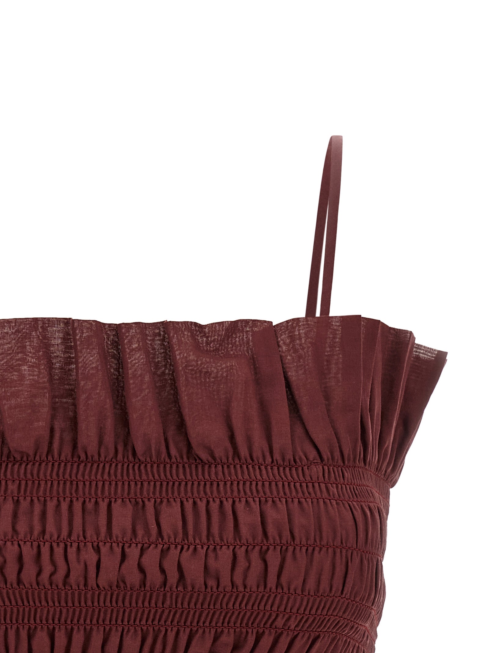 Suri Top Bordeaux Cotton Tops