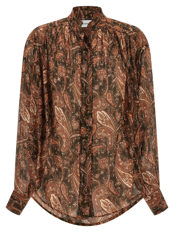 Rania Shirt Multicolor Viscose Silk Pm Shirt, Blouse