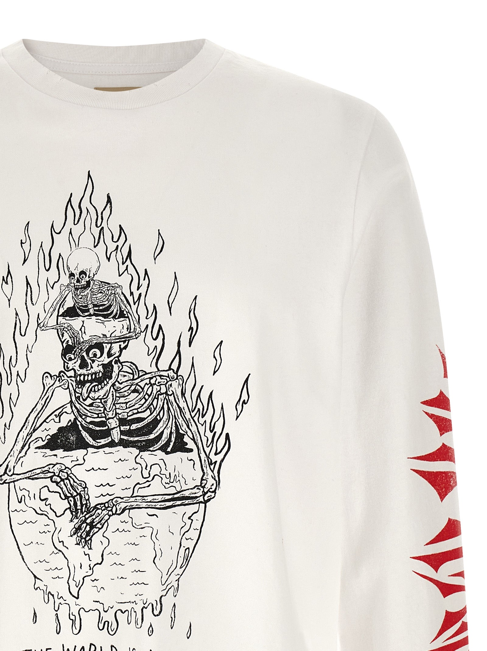 Printed T-Shirt White Cotton