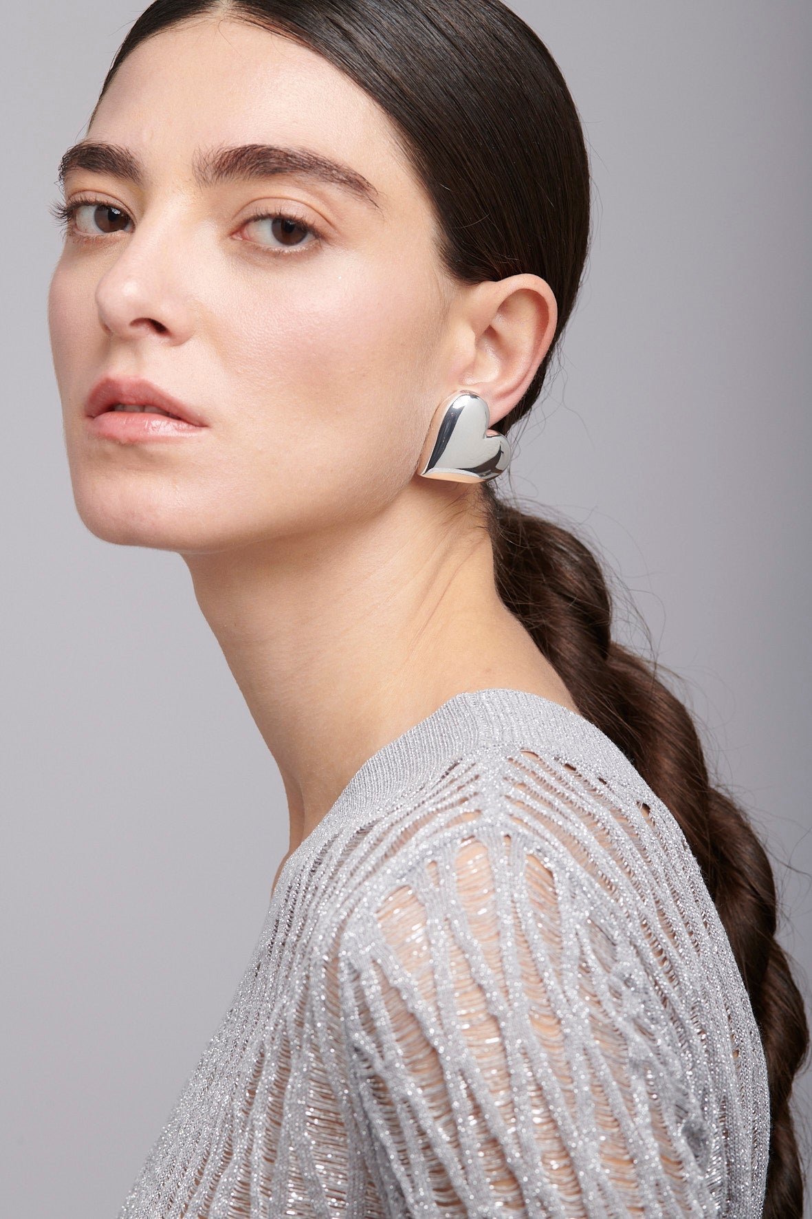 Earring Love Silver __single__ Earrings