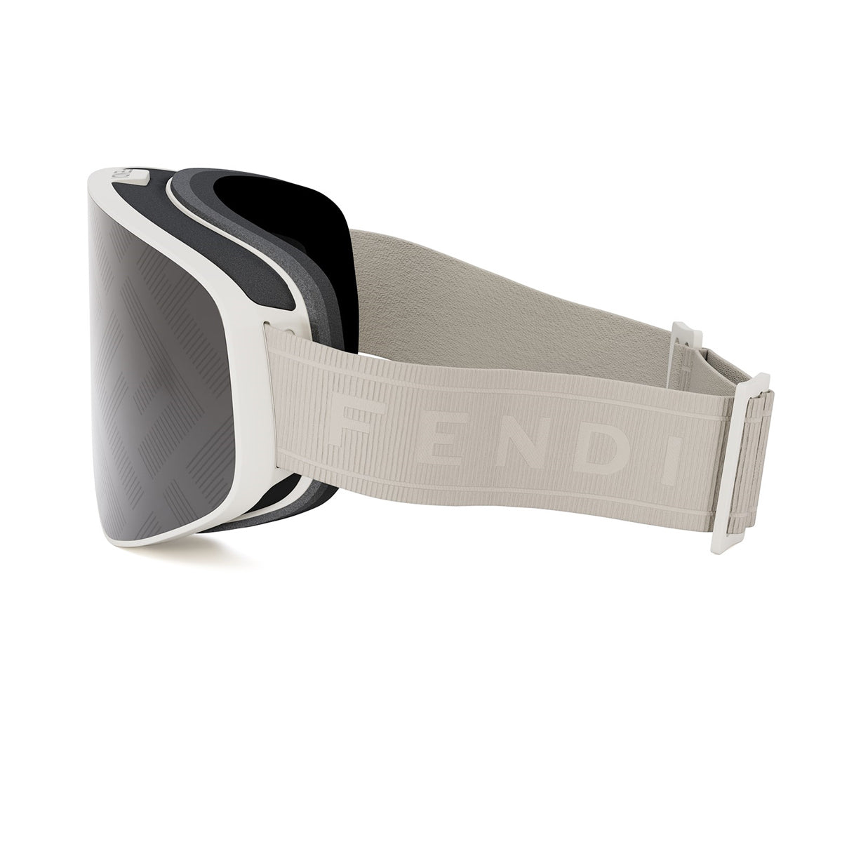 Fendi FE40152U Ski Mask 20C Grigio-Bianco Injected Occhiali Da Sole